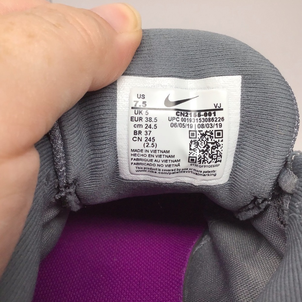 Nike Downshifter 9 Gray Running Sneaker - Picture 6 of 11